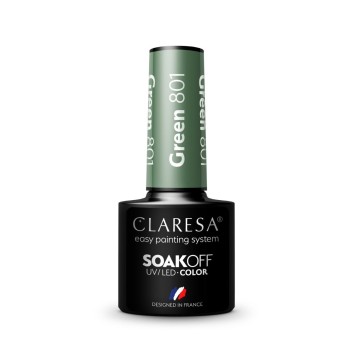 Claresa Gel Polish Green 801 5g