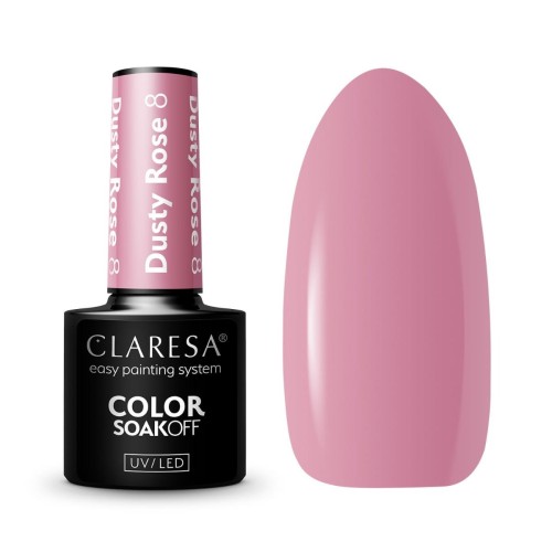 Claresa Gel Polish Dusty Rose 8 5g