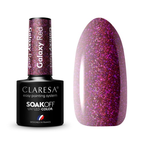 Claresa Gel Polish Galaxy Red 5g
