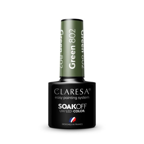 Claresa Gel Polish Green 802 5g