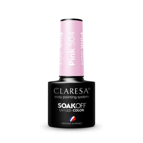 Claresa Gel Polish Pink 504 5g