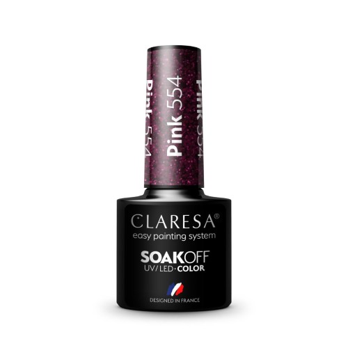 Claresa Gel Polish Pink 554 5g