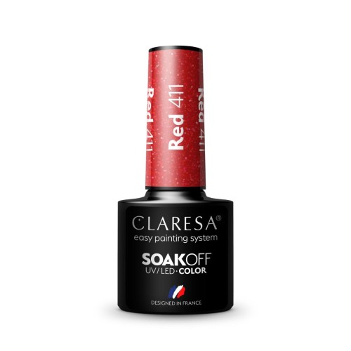 Claresa Gel Polish Red 411 5g