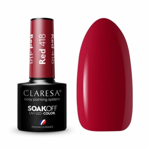 Claresa Gel Polish Red 418 5g