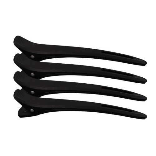 Sorte hårklyper 4-PK