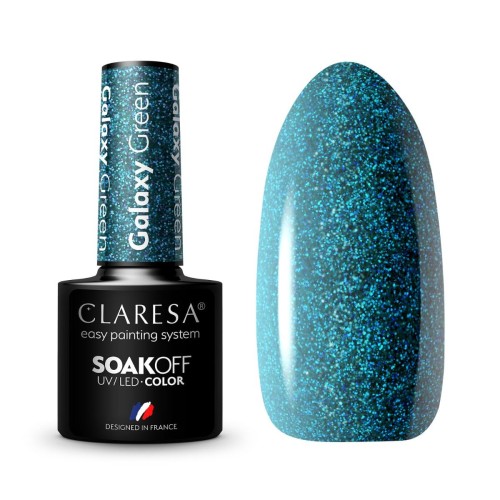 Claresa Gel Polish Galaxy Green 5g