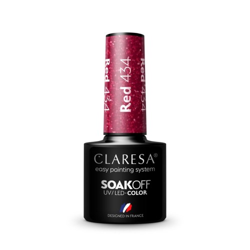Claresa Gel Polish Red 434 5g