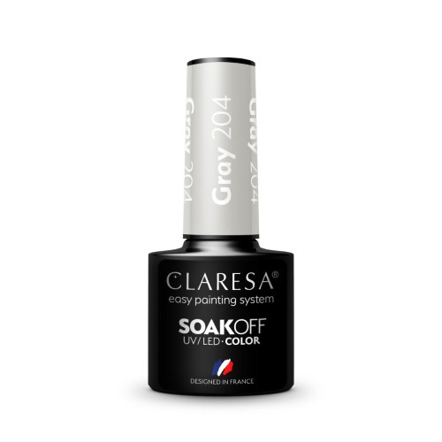 Claresa Gel Polish Gray 204 5g